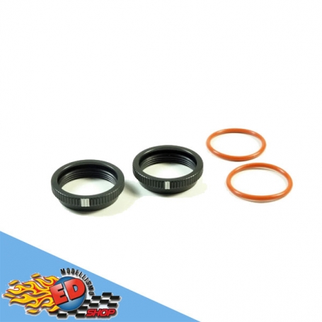 sworkz bbs system shock spring adjust nut (bk)(2pc)