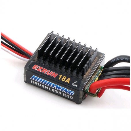 ezrun 18a. regolatore brushless sensorless v2 x modelli 1/18 - 1/24 81010020