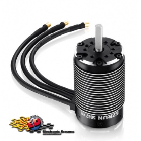 ezrun 5687sl 1100kv sensorless motore brushless 4 poli 1/5 cablato con sensore di temperatura hw30402550