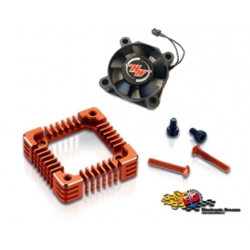 hobbywing ventola 30x30 con adattatore in alluminio orange x xr10 pro g2 30850305