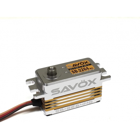 SAVOX SB2264MG Low Profile Digital Brushless Servo Aluminium Case 7,4V 15kg/0,085sec
