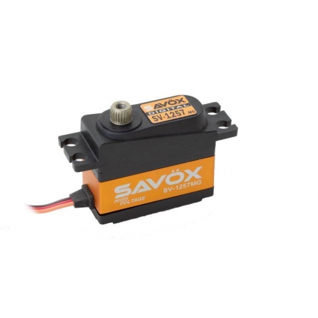 SAVOX SV-1257MG Digital Servo High Voltage 7,4V 2BB, 4,0 Kg 7,4V, 0,055sec/60Â° 1/10 1/12 pan car