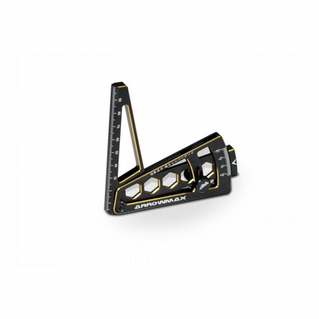 Arrowmax Misuratore Camber per 1/10 Black Golden