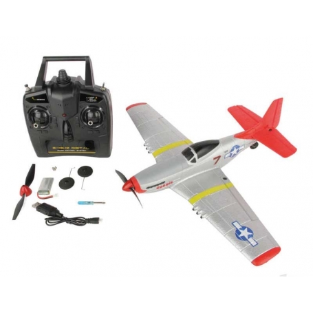 AEREO P-51 400 Mustang RTF 4Ch con stabilizzatore