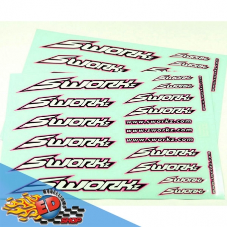 sworkz speed logo sticker (pushbar)(hara edition)(2pc)