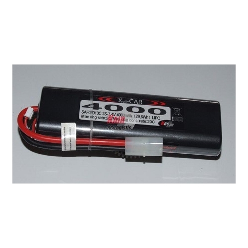 BATTERIA LiPo Xell-Car ROUND 7.4V 4000MAH Tam