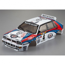 killerbody carrozzeria lancia delta integrale rally martini con decals e accessori 190mm